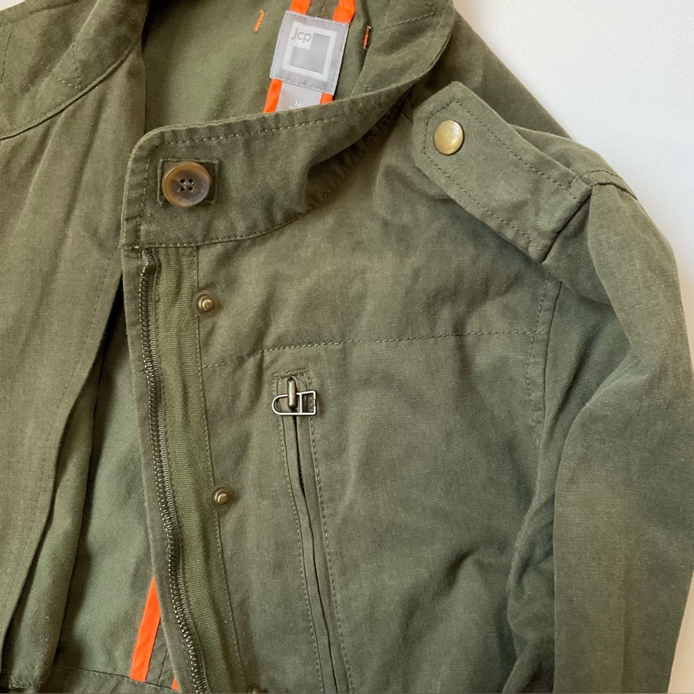 🍃🍂 JCP Utility Jacket Olive Women’s Medium